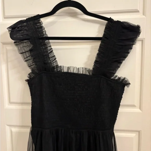Baltic Born - Emma Smocked Tulle Dress, Black, Large - Picture 3 of 4